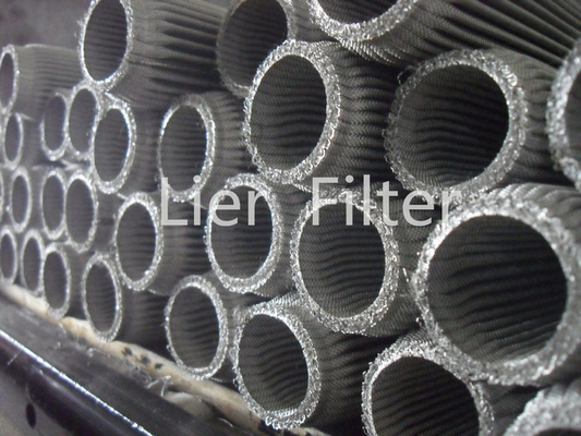 編まれた金網にプリーツをつけた濾材の金属の繊維によって焼結させる濾材を金属をかぶせなさい